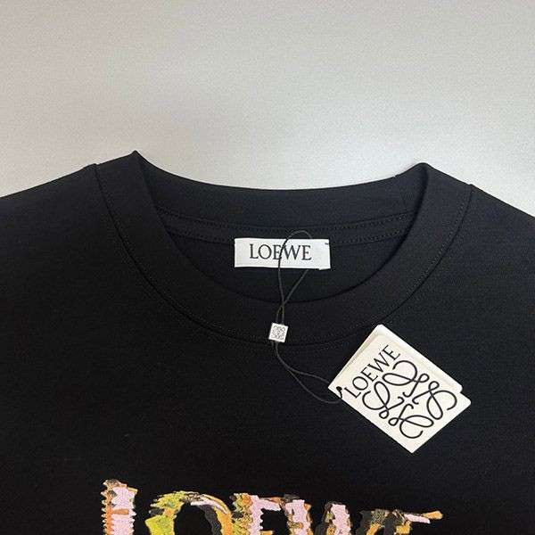 絶対欲しい！ロエベ コットン アナグラム 半袖 Tシャツ loc41817
